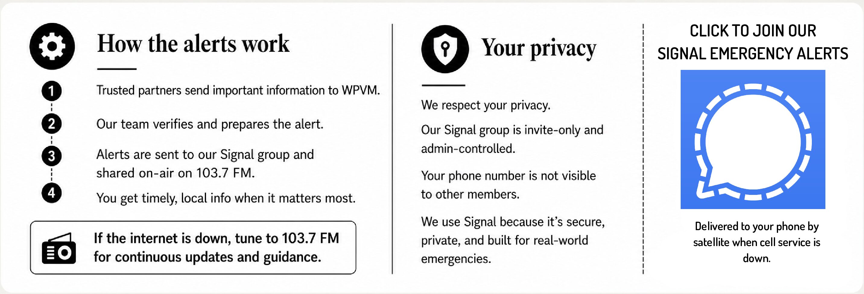 Click to Join Emergency alerts